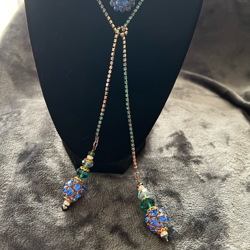 Custom made lariat style necklace